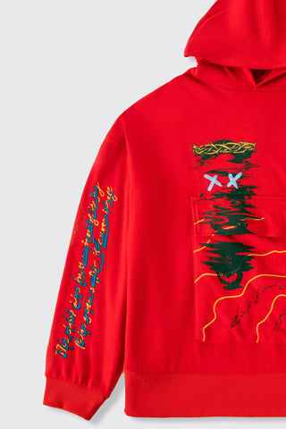 THE MADMAN - RED HOODIE - Rastah
