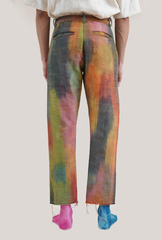 Yarn Dyed Patch Trousers - Rastah