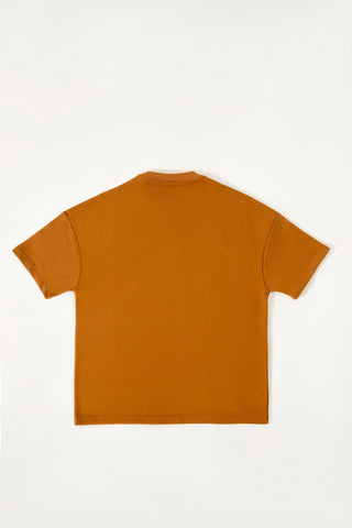 RUST BROWN LOGO T-SHIRT - Rastah