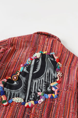 "Sadequain" jacquard embroidery jacket
