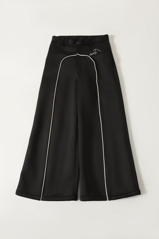 Neoprene flared trousers