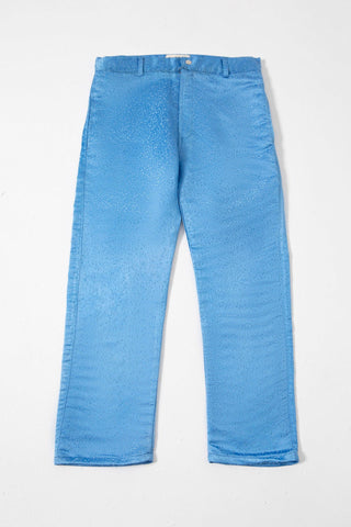 AQUA BLUE SILK PANTS - Rastah