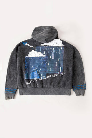 "WHISPERS" ACID WASH HOODIE - Rastah