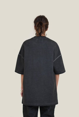 Black Oil Wash Vintage T-Shirt - Rastah