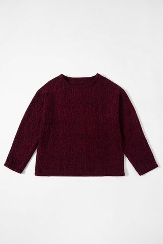 HAND WOVEN VELVET SWEATER - Rastah