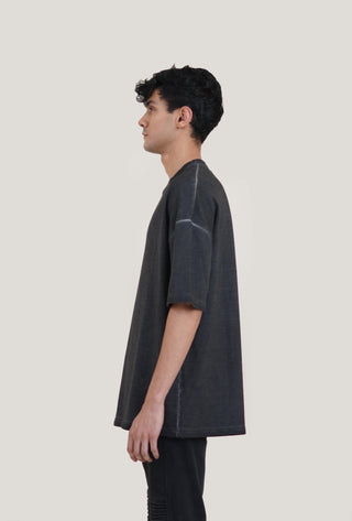 Black Oil Wash Vintage T-Shirt - Rastah