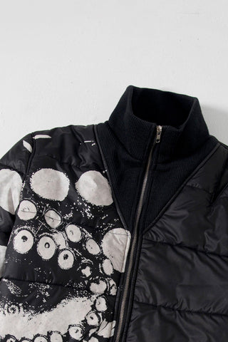 "DARK WATERS" ASYMMETRICAL NYLON PUFFER - Rastah