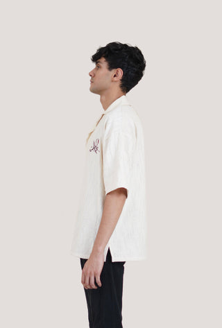 Rooster Hand Embroidered Shirt - Rastah