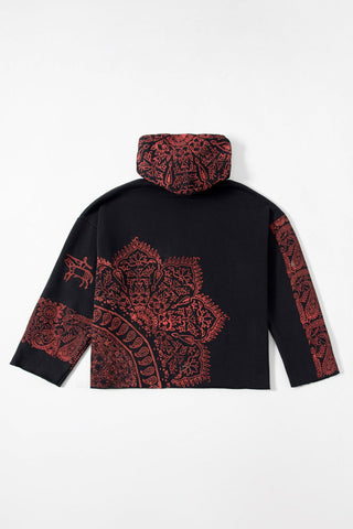 "KALAMKAAR" VERSION 2 BLOCKPRINT HOODIE - Rastah