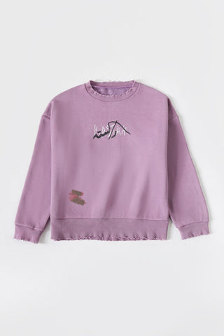 "The feeling is mutual" lavender sweatshirt