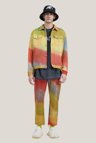 Kasuri Yarn Dyed Denim Jacket - Rastah