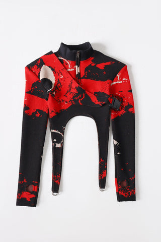 "See and be seen" knitted tactical sweater
