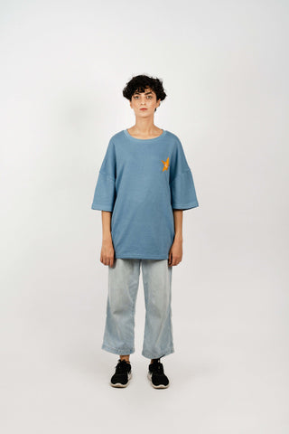 Baby Blue Logo T-Shirt - Rastah