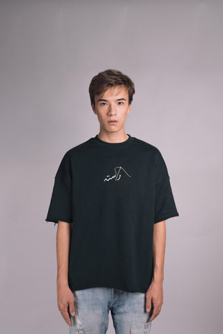 Heavy Weight Sea Green Pop-Art T-shirt - Rastah