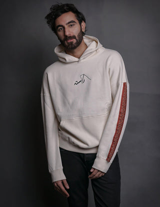 Hand Crafted Unisex Vanilla Creme Mughal Horseback Hoodie - Rastah