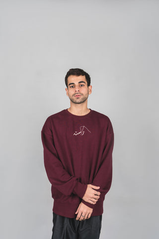 Maroon Logo Pullover - Rastah