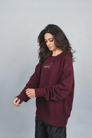 Maroon Logo Pullover - Rastah
