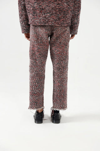 RECYCLED MIXED YARN TROUSERS - Rastah
