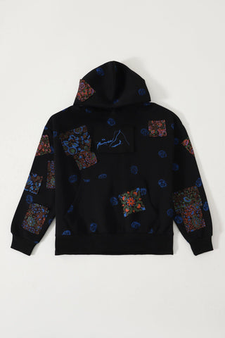 BLOCK PRINT PATCHWORK HOODIE "VERSION 4" - Rastah
