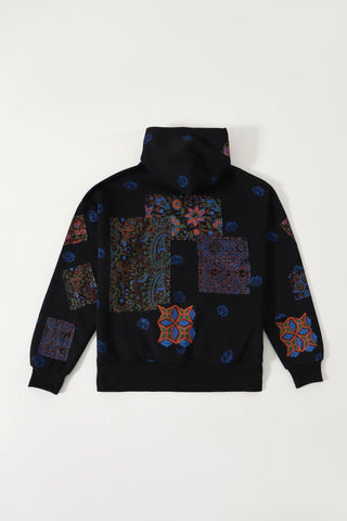 BLOCK PRINT PATCHWORK HOODIE "VERSION 4" - Rastah
