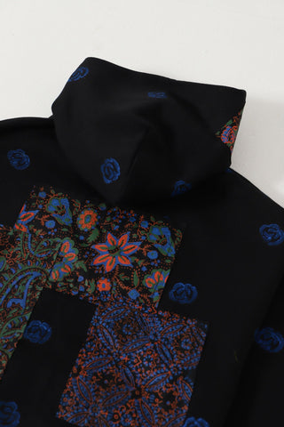 BLOCK PRINT PATCHWORK HOODIE "VERSION 4" - Rastah