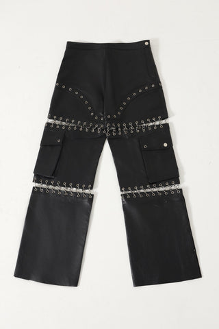 CHAIN LEATHER PANTS - Rastah