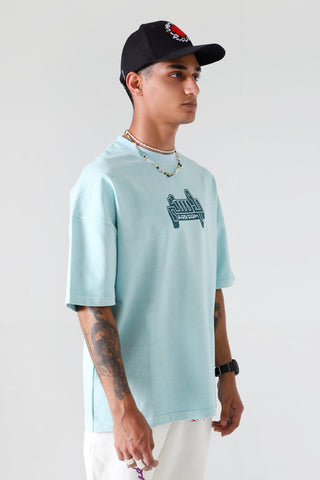 "Ocean love" garment dyed logo T-shirt
