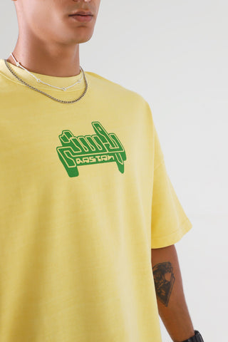 "Sweet lemonade" garment dyed logo T-shirt