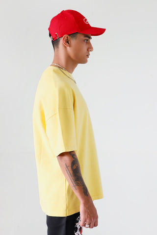 "Sweet lemonade" garment dyed logo T-shirt