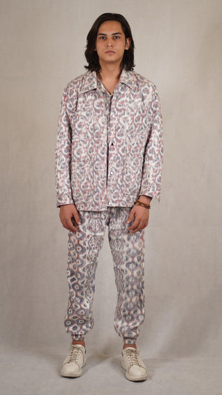 Warp Printed Hand Woven Coach Jacket - Rastah