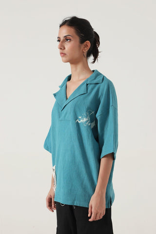 "FOSSIL" HANDWOVEN SHIRT - Rastah