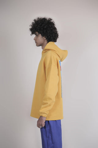 Mustard Zarqa Patch Hoodie - Rastah