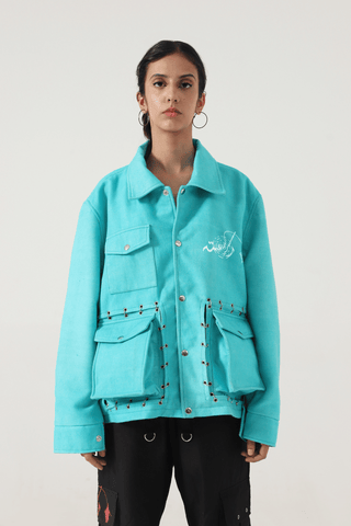 "WATERBODY" HANDWOVEN FLOATER JACKET - Rastah