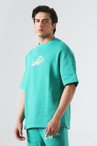 "The introspective vampire" sea green T-shirt