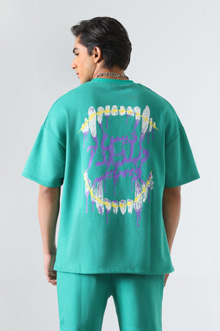 "The introspective vampire" sea green T-shirt