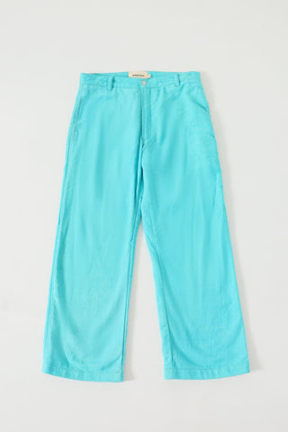 SKY BLUE HANDWOVEN PANTS - Rastah