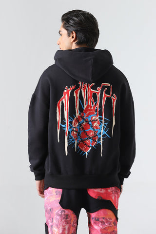 "Dil ki awaz" black hoodie