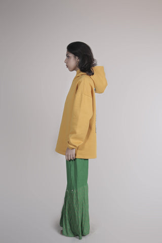 Mustard Zarqa Patch Hoodie - Rastah