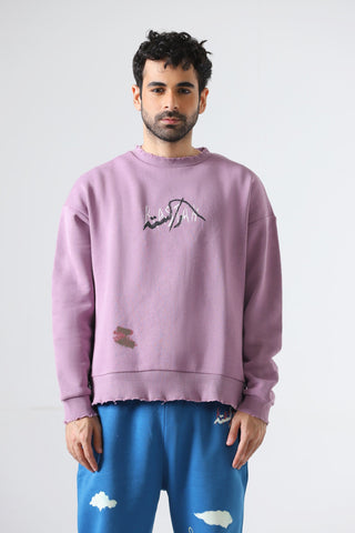 "The feeling is mutual" lavender sweatshirt