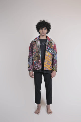 Embroidered Patchwork Jacket - Rastah