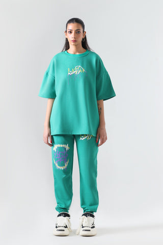 "The introspective vampire" sea green T-shirt