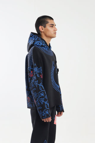 SURVEILLANCE BLOCK PRINT HOODIE - Rastah