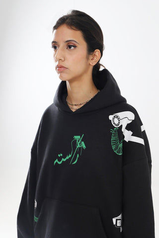 "CAMERA KI AANKH" HAND PRINTED HOODIE - Rastah