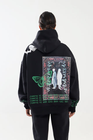 "CAMERA KI AANKH" HAND PRINTED HOODIE - Rastah