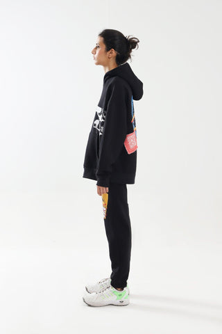 "KHABARDAR" HAND SCREEN PRINTED SWEATPANTS - Rastah