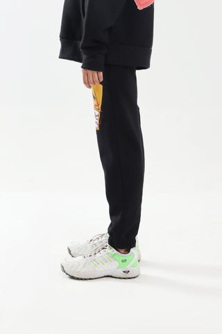 "KHABARDAR" HAND SCREEN PRINTED SWEATPANTS - Rastah