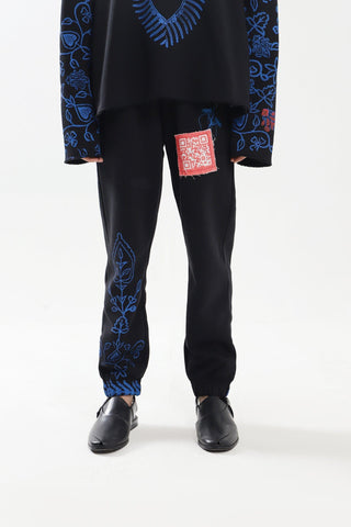 "SURVEILLANCE" BLOCK PRINT SWEATPANTS - Rastah