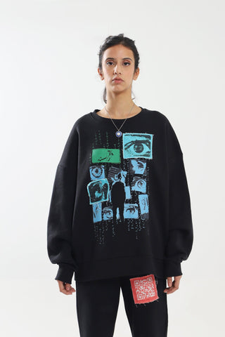 "INTO THE MIND" HAND PRINTED SWEATSHIRT - Rastah