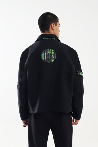 HANDWOVEN PORTAL DENIM JACKET - Rastah