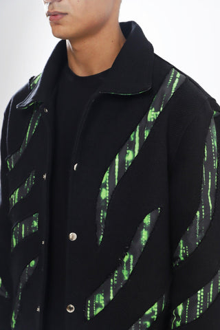 HANDWOVEN PORTAL DENIM JACKET - Rastah